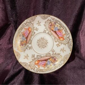 Rare Vintage Lefton China Hand Painted Saucer